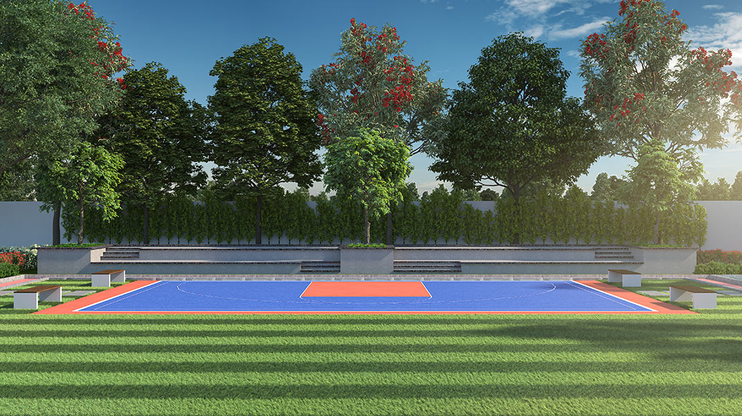 Half Basketball Court